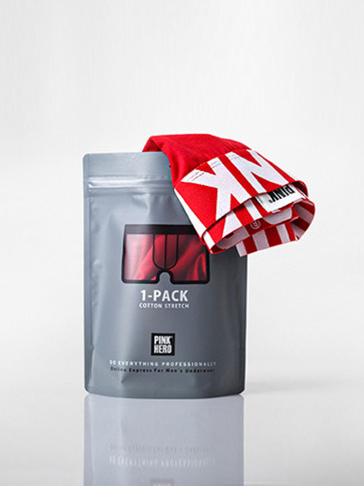 Cartoon Print Soft Cotton Trunks with Fly