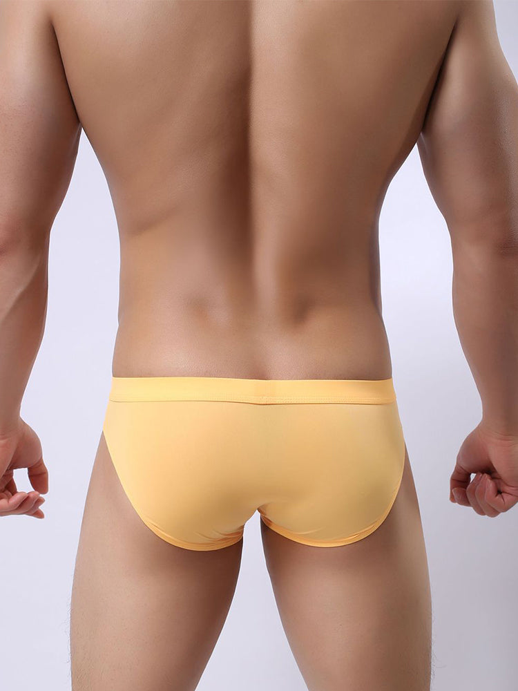 2 Pack Men's Ultra-Thin Ice Silk Briefs