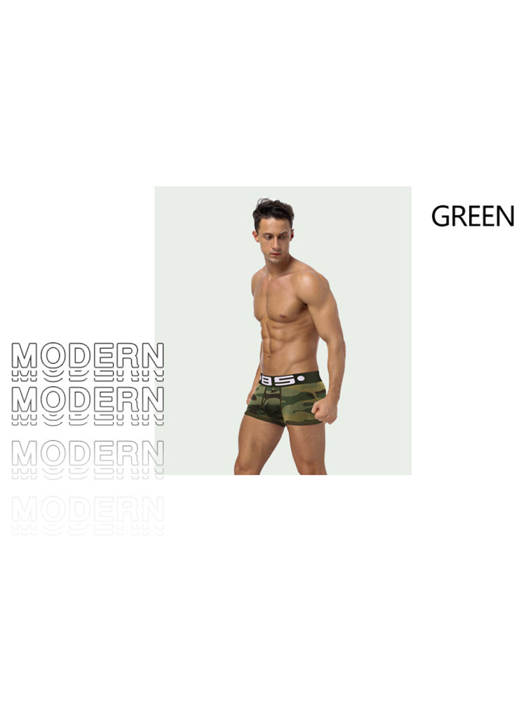 Men's Camouflage Low-Rise Sport Trunk