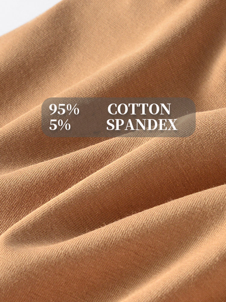 3 Pack Men's Cotton Mid-Rise Breathable Sports Tights Men's Boxer Briefs