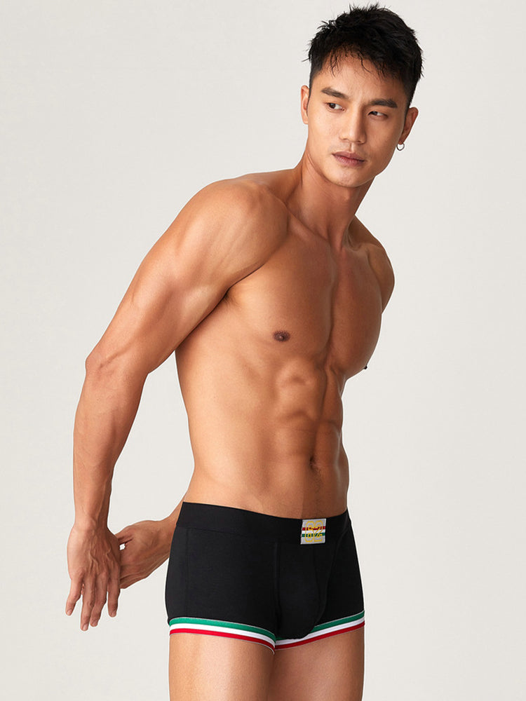 2 Pack Men's Low-Rise Cotton Boxer Briefs