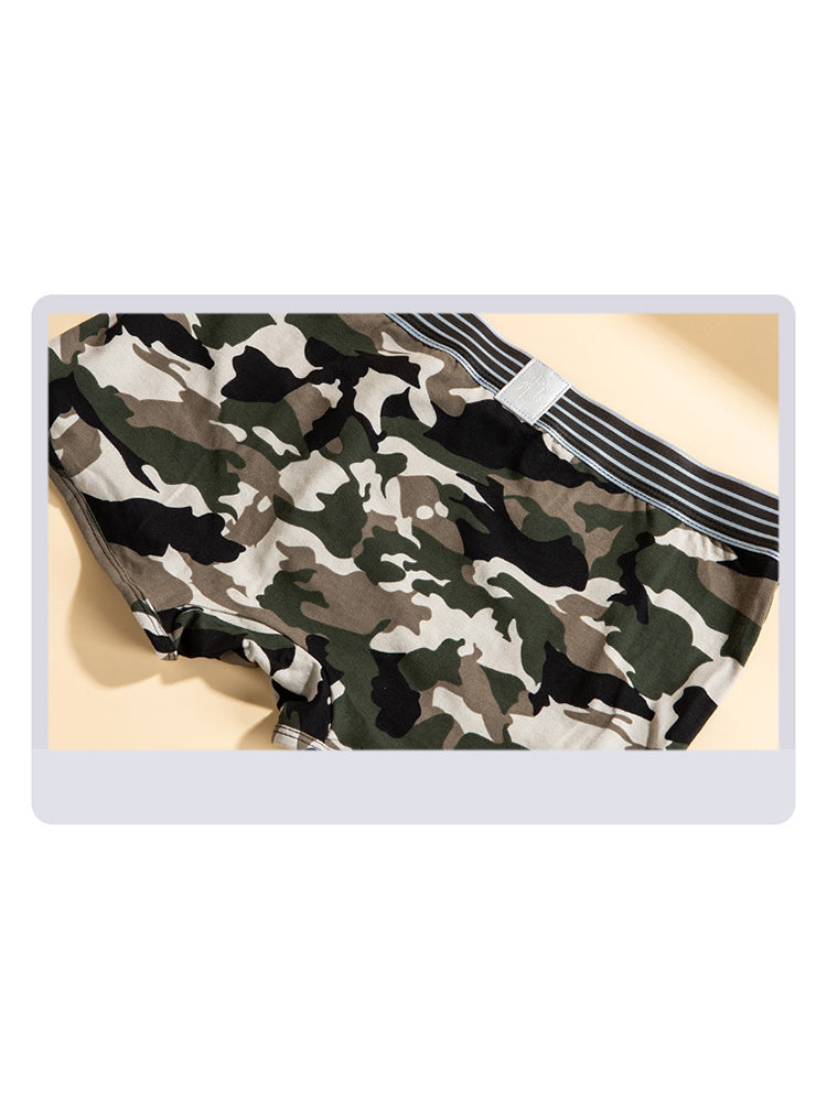 4-pack Men's Cotton Seamless Mesh Breathable Boxer Briefs