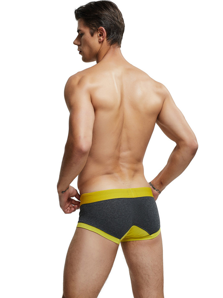Men's Cartoon Low-rise Cotton Trunks
