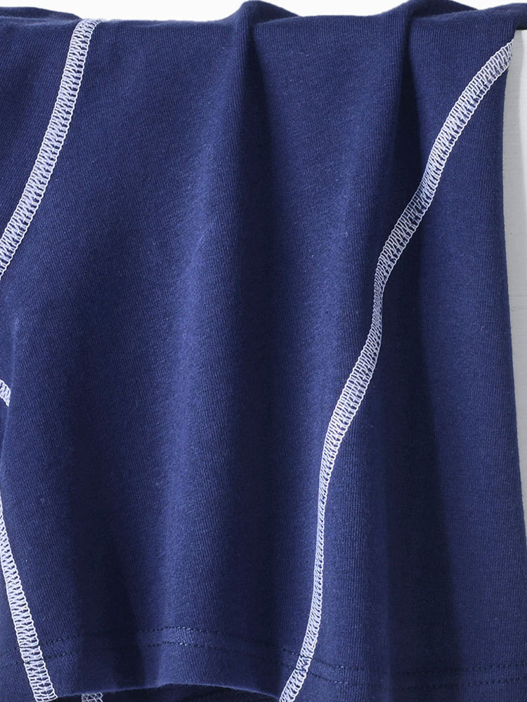 2 Pack Men's Pure Cotton Anti-Chafing Breathable Sports Boxer Briefs