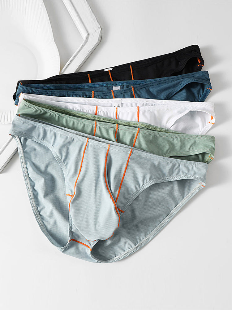 3 Pack Men's U-Pouch Ice Silk Briefs