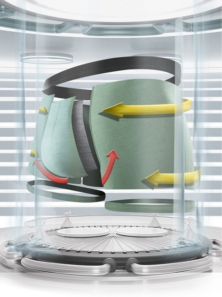 3-pack Men's Sports Antibacterial Graphene Boxer Shorts