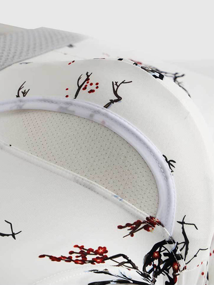 2 Pack Men's U-Pouch Side Vent Printed Trunks