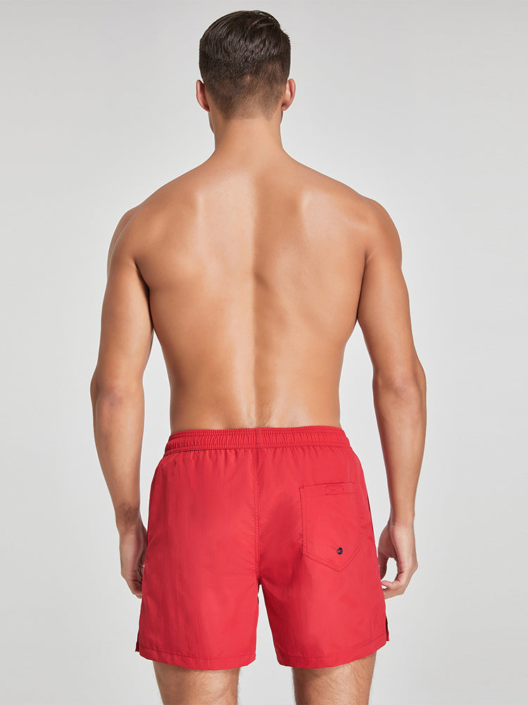 Men's Solid Breathable Beach Shorts Boxer