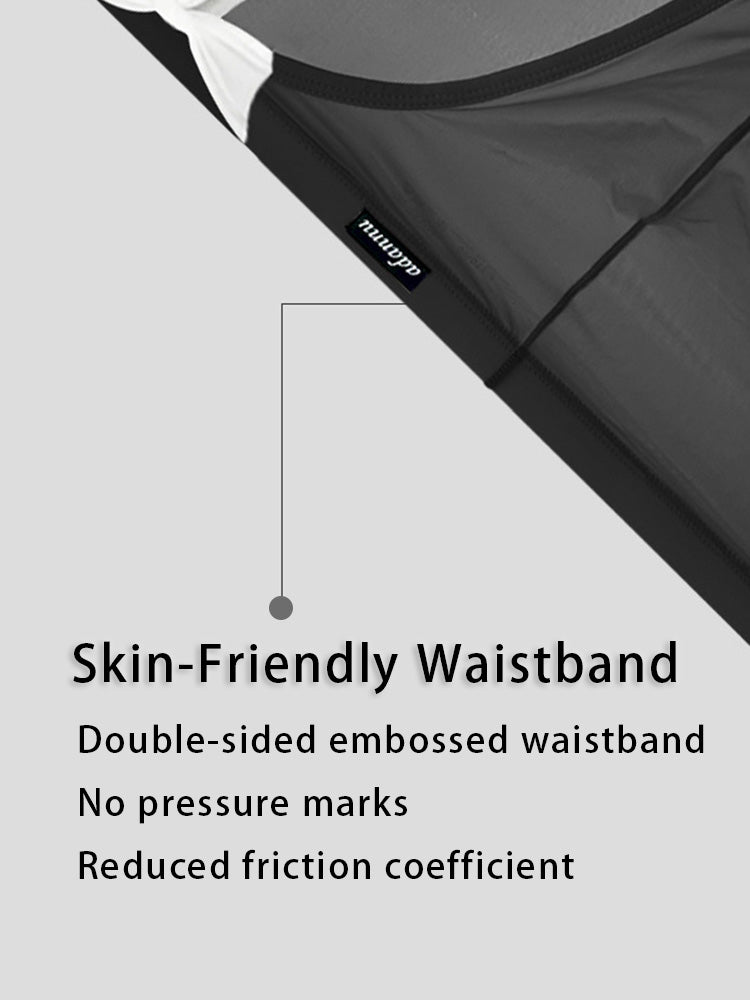 2 Pack Men's Nylon Ultra-Thin Breathable Semi-Transparent Sexy Briefs