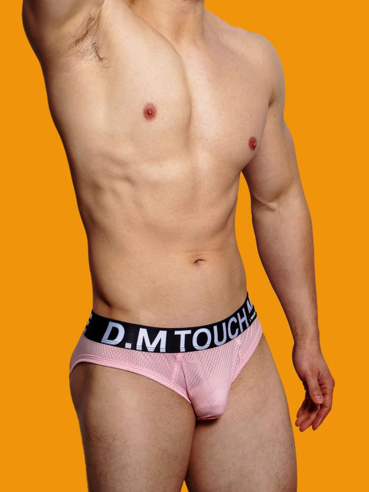 2 Pack Men's Low Waist Mesh Nylon Breathable Jockstrap