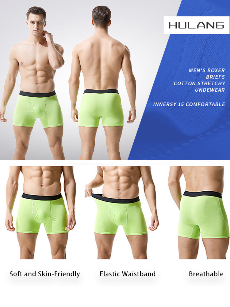Men's Cotton Long-Length Anti-Chafing Boxers Briefs & Midway Briefs