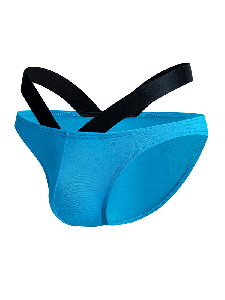 3-pack Men's Double-layer Pouch V-neck Double-waist Bikini