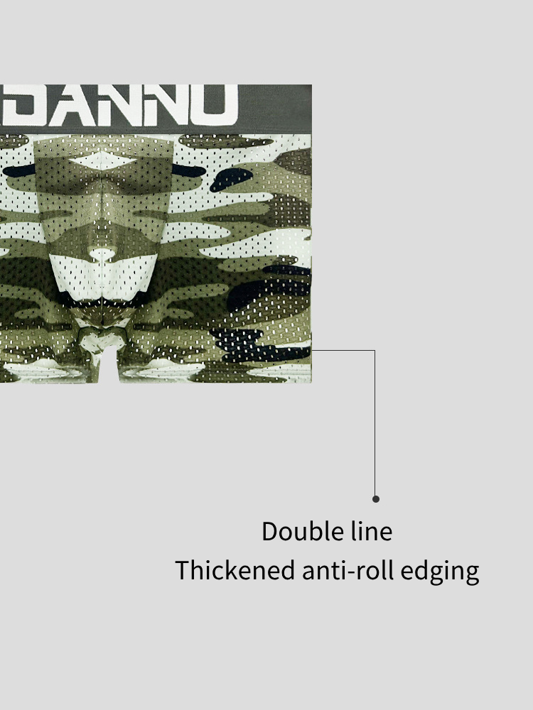 Men's Camouflage Removable Hip Pad Boxer Briefs