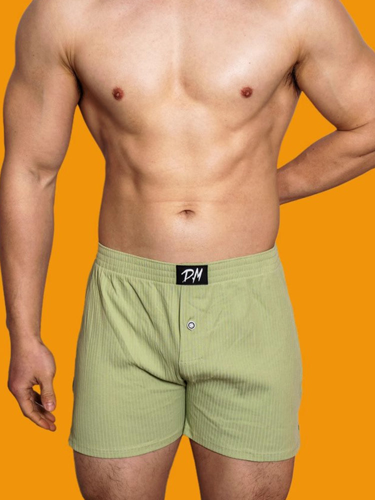 2 Pack Low-Rise Cotton Casual Solid Boxers