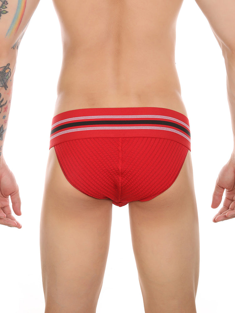 2 Pack Men's High-Stretch Rainbow Sports Comfort Bikini