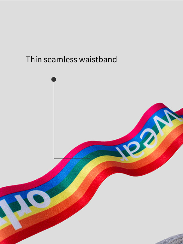 3-pack Men's Rainbow Cotton Thong