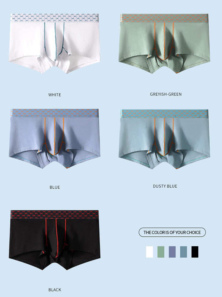 3 Pack Men's Casual Fitness Cotton Trunks