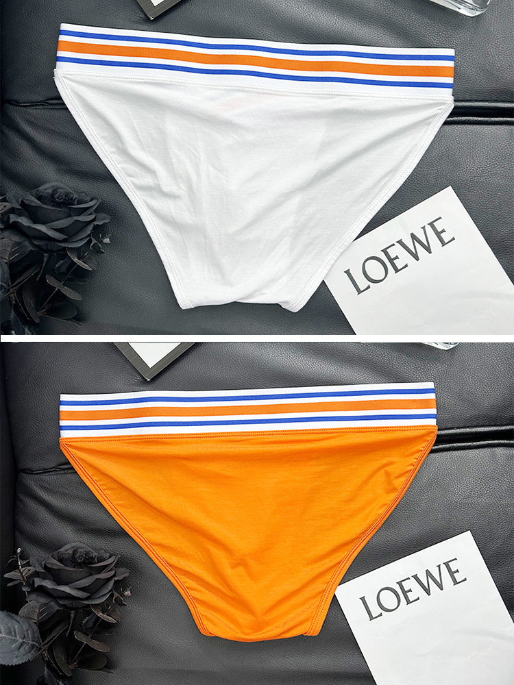 2-pack Men's Striped V-waist High-cut Briefs