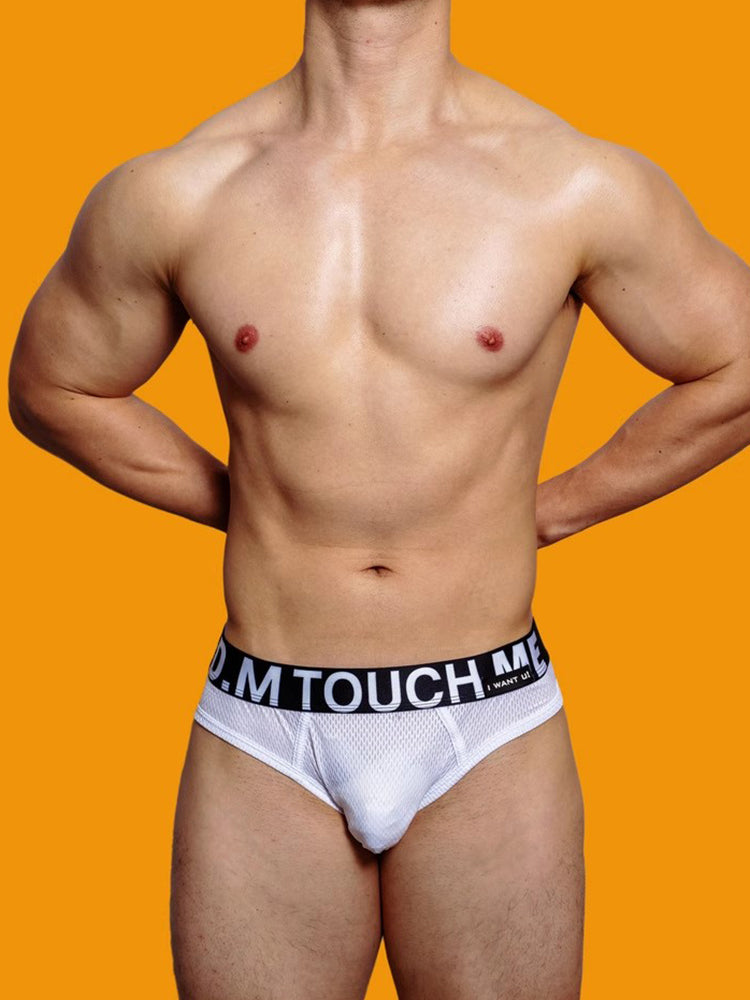 2 Pack Men's Low Waist Mesh Nylon Breathable Jockstrap