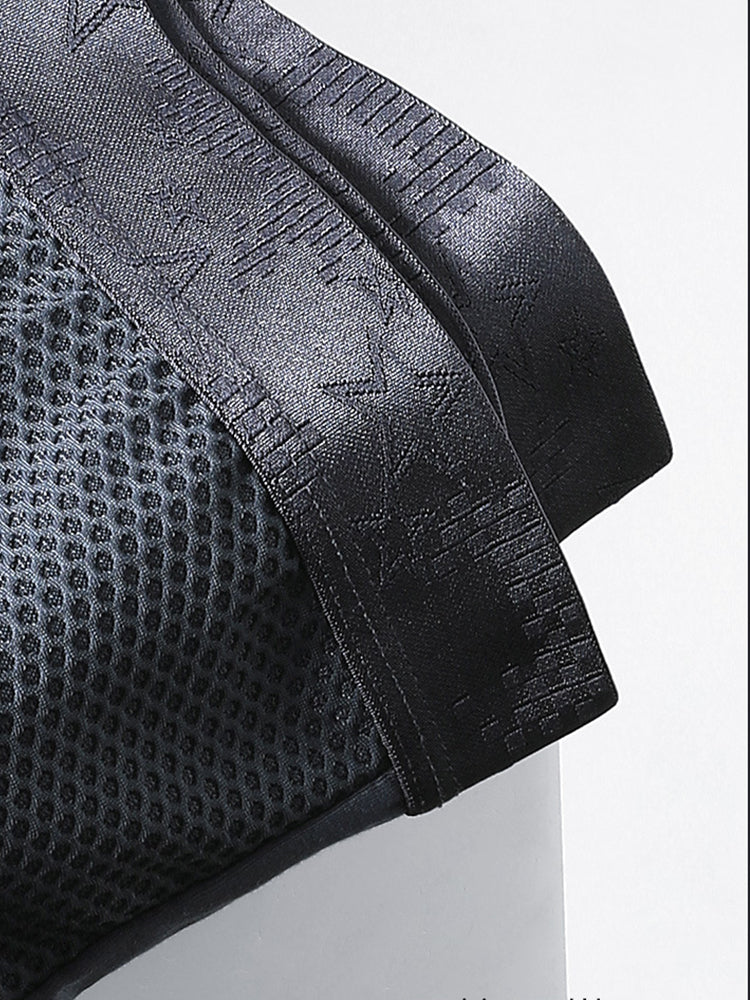 3 Pack Men's Ice Silk Sports Breathable Boxer Briefs