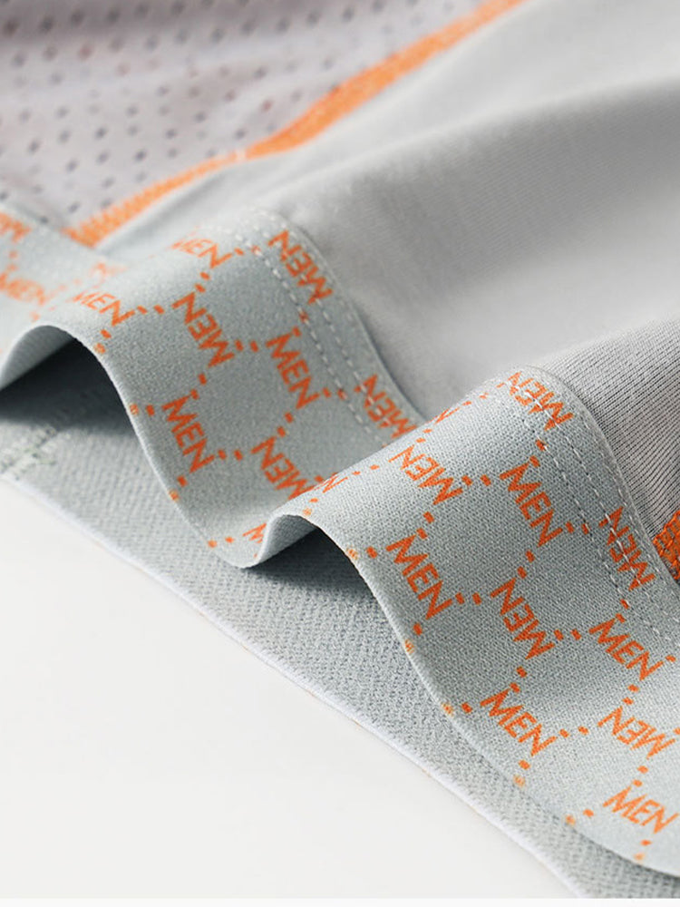 2 Pack Men's Nylon Breathable Sports Anti-Chafing Casual Business Boxer Briefs