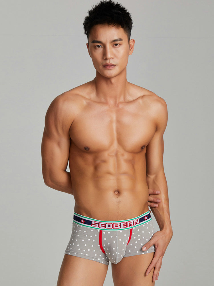 Men's Christmas Holiday Pouch Cotton Underwear