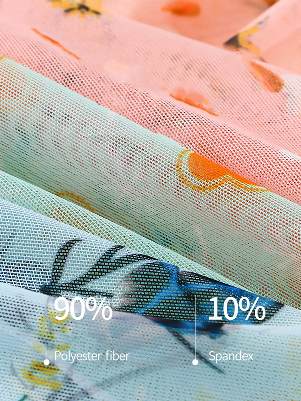 4 Pack Men's Sexy Printed Mesh Trunks