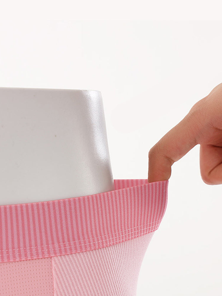 2 Pack Men's Anti-friction Sports Long Nylon Mesh Briefs