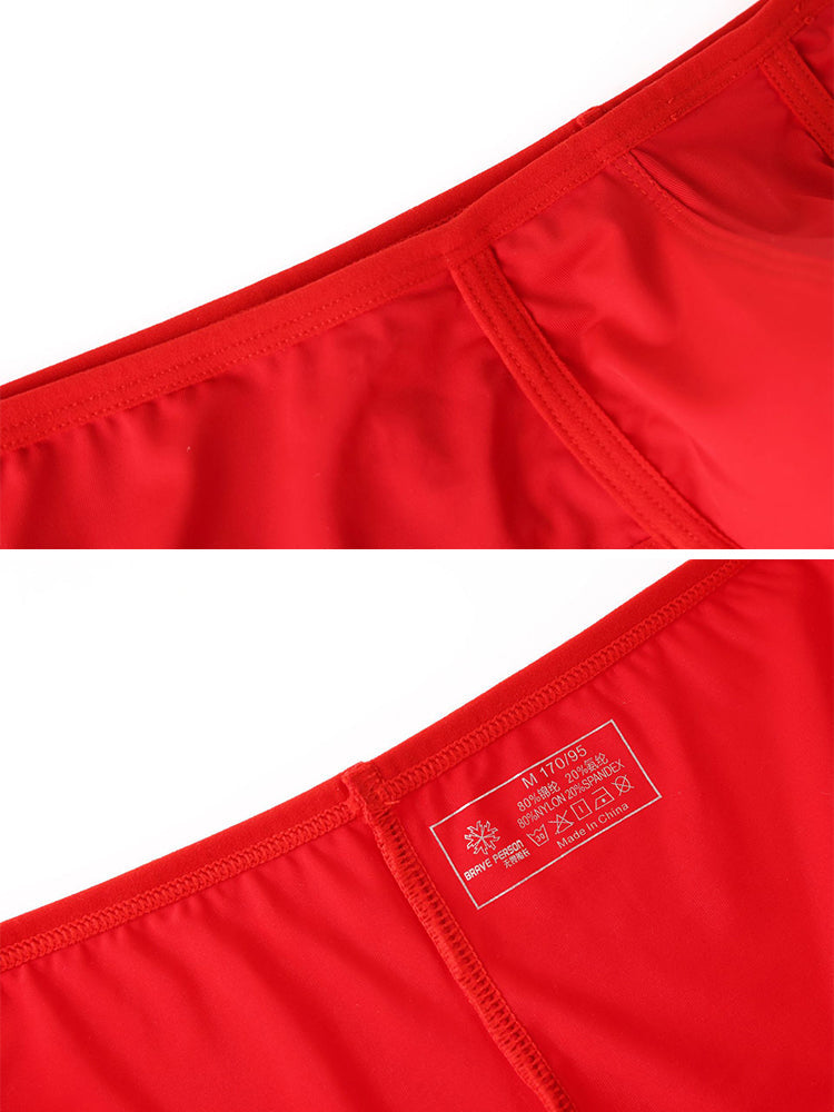 2 Pack Men's 3D Pouch Low-Rise Slim-Fit Trunks