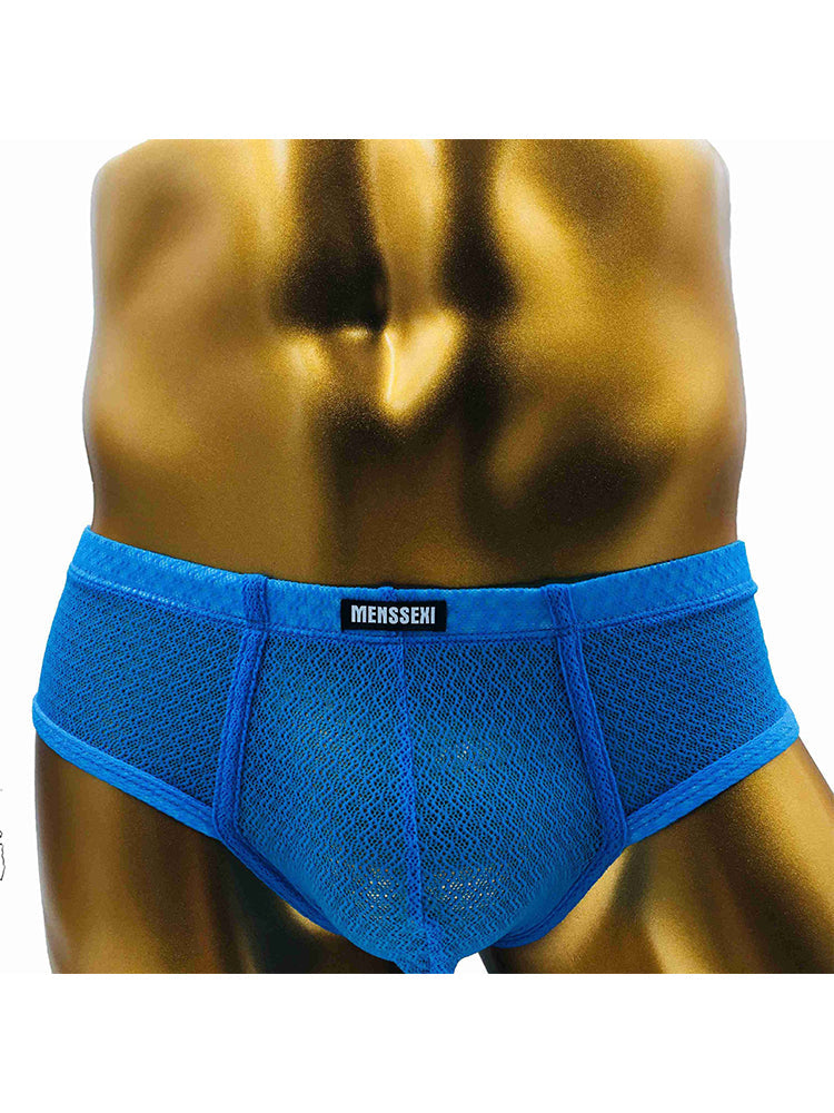 2 Pack Men's Low-Rise Lace Semi-Transparent Trunks