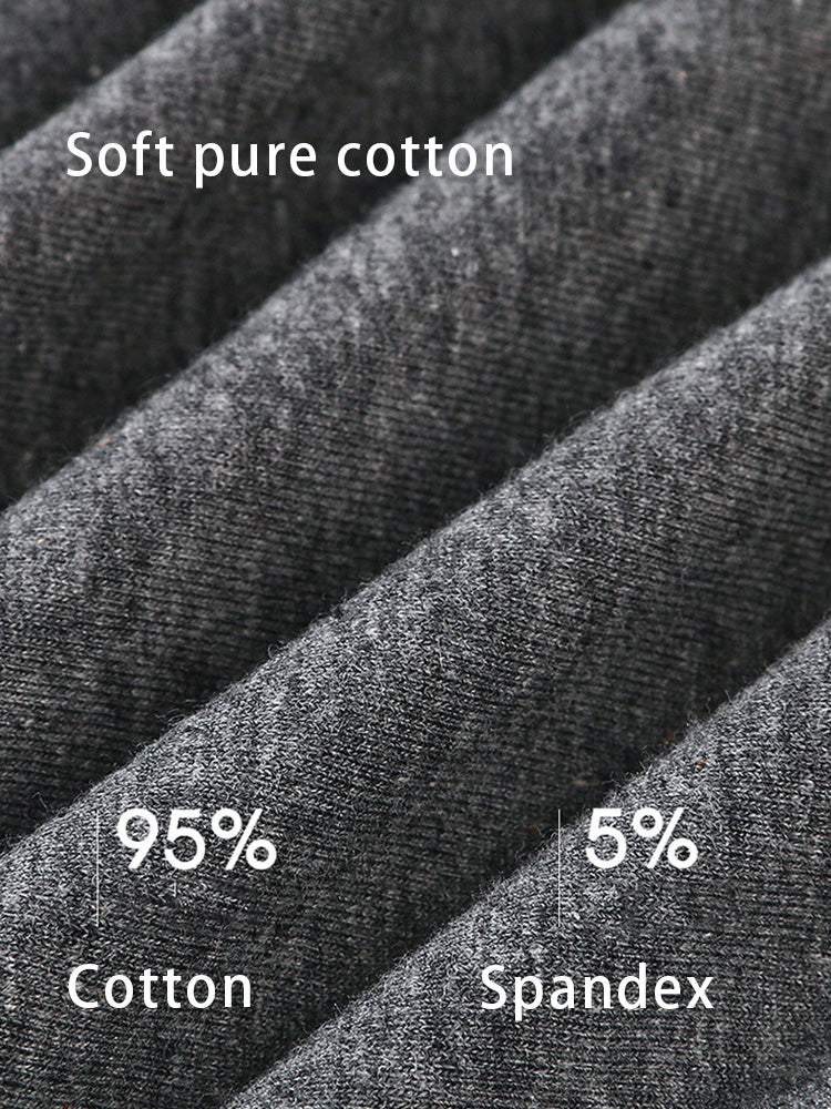 4 Pack Men's Comfortable Cotton Anti-Chafing High Elasticity Sports Boxer Briefs