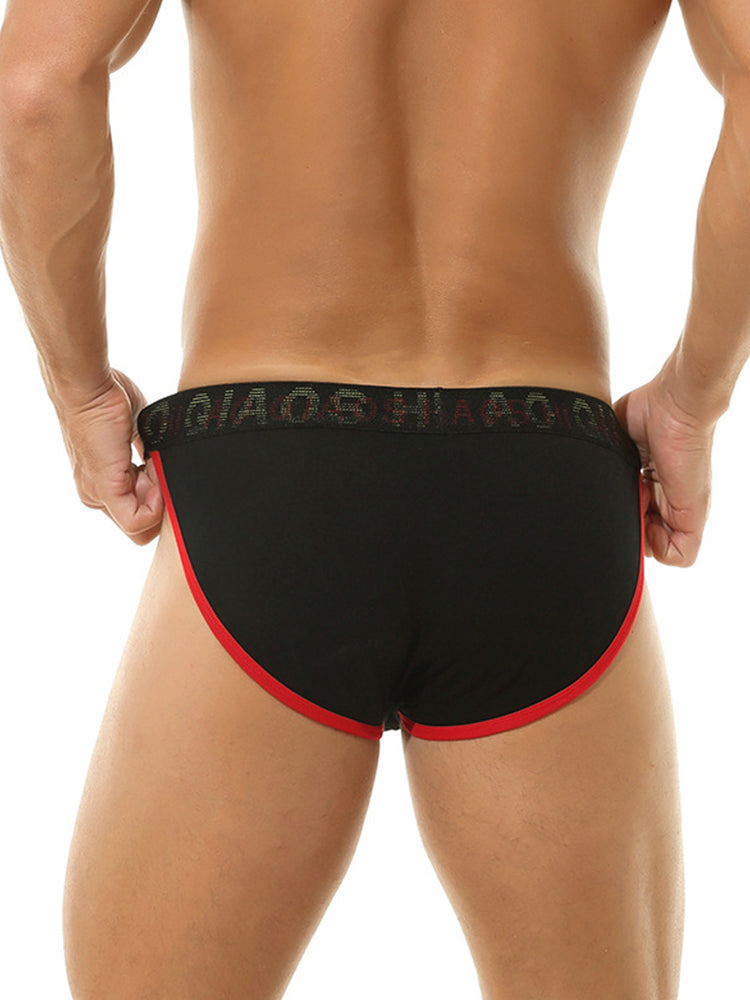 3 Pack Men's Large Pouch Button Waistband Briefs