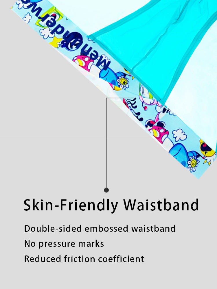 2 Pack Men's High-Cut Cartoon Waistband Breathable Semi-Transparent Bikini