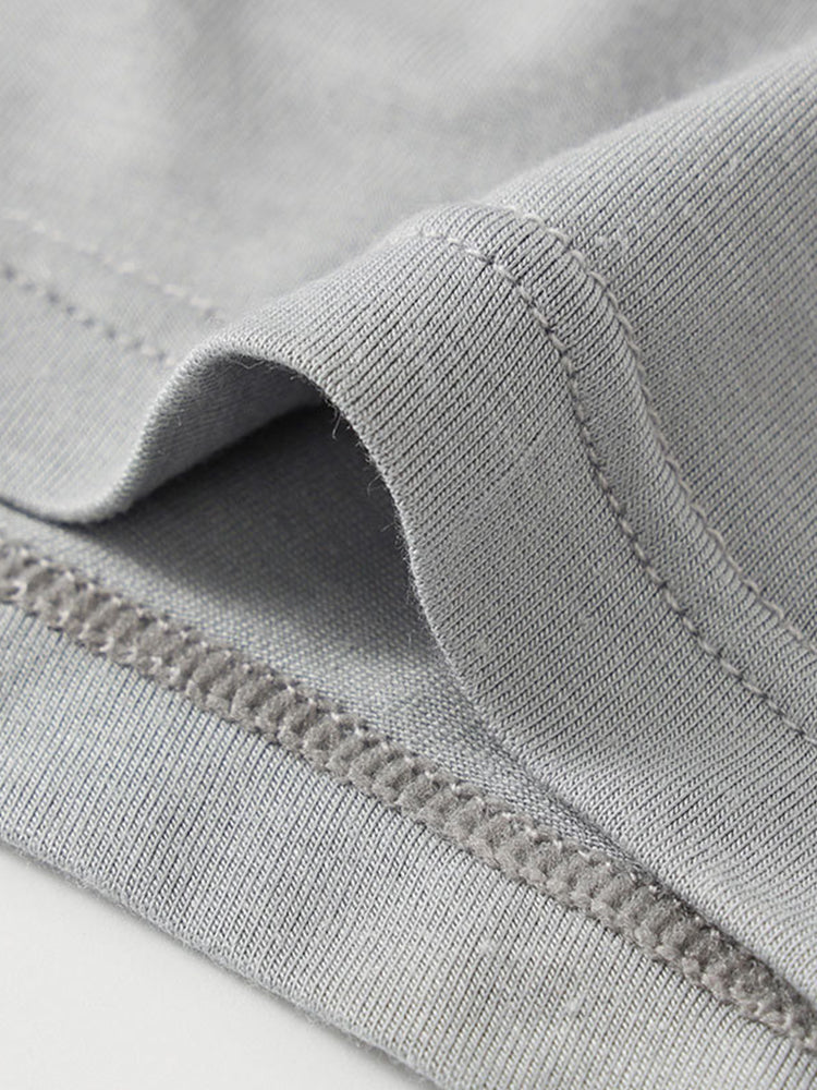 2 Pack Men's Nylon Breathable Sports Anti-Chafing Casual Business Boxer Briefs