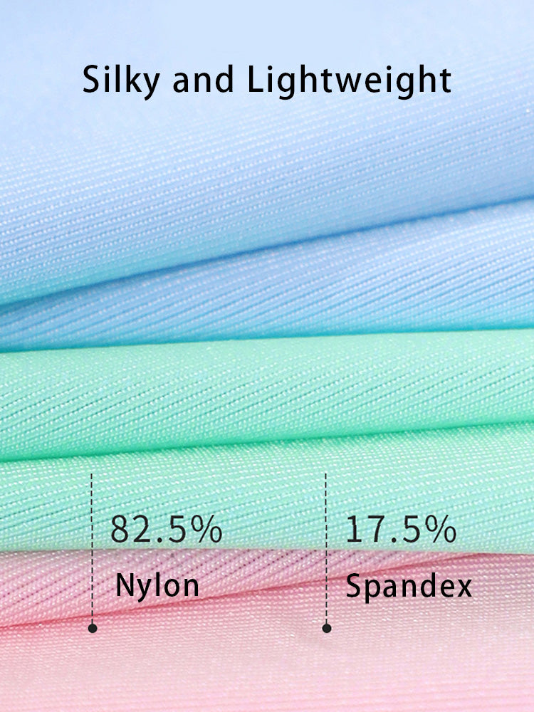 3 Pack Men's Ice Silk Gradient Quick-Dry Ultra-Thin Breathable Antibacterial Trunks