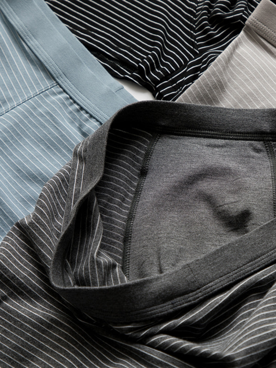 3 Pack Men's Striped Trunks for Ultimate Comfort