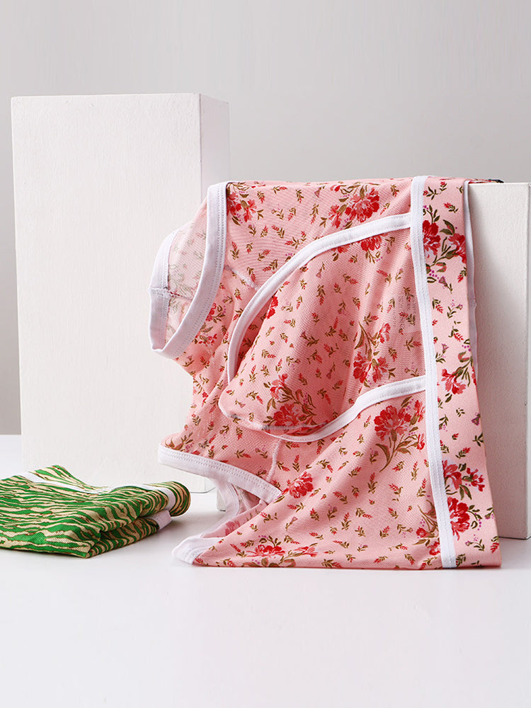 2-pack Men's Mesh Elephant Nose Transparent Boxer Briefs