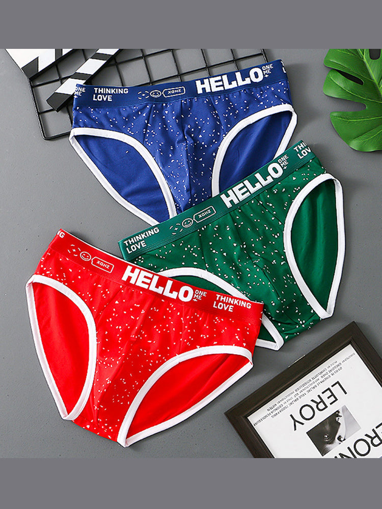 3 Pack Men's Low-Rise Cotton Briefs