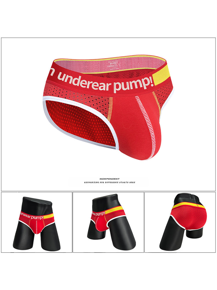 2 Pack Men's Middle-Rise Cotton Sexy Briefs