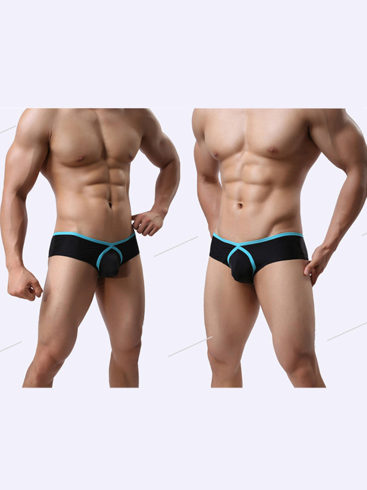 3 Pack Men's Trendy Breathable Sexy Nylon Trunks