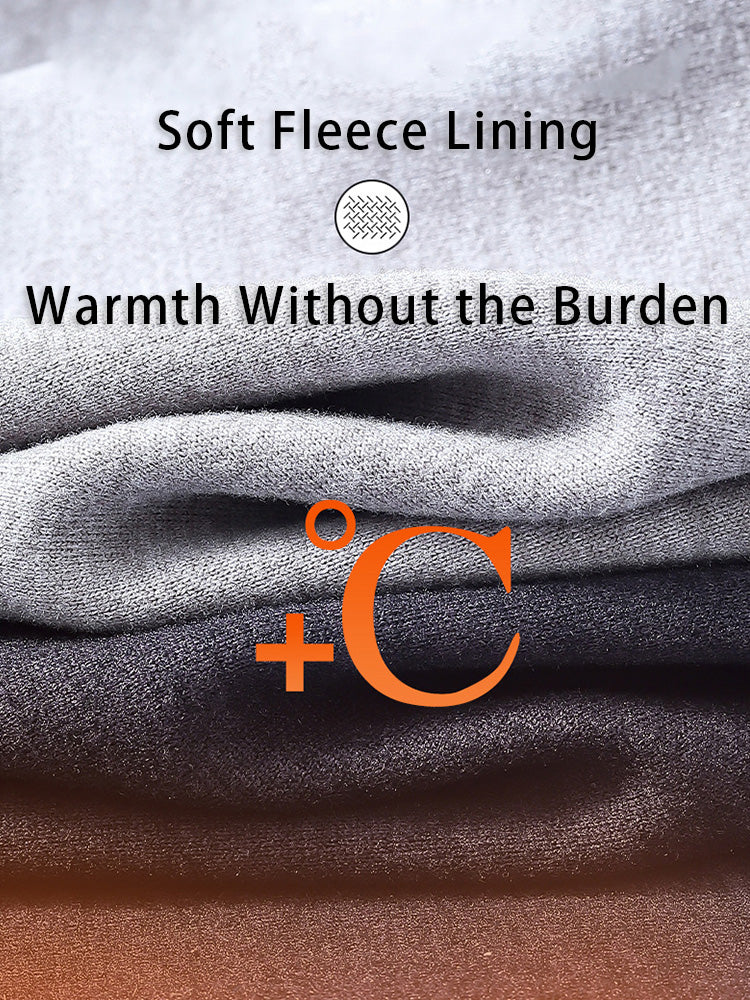 Men's Thermal Pants with Fleece Lining, Thickened Sports Base Layer Pants