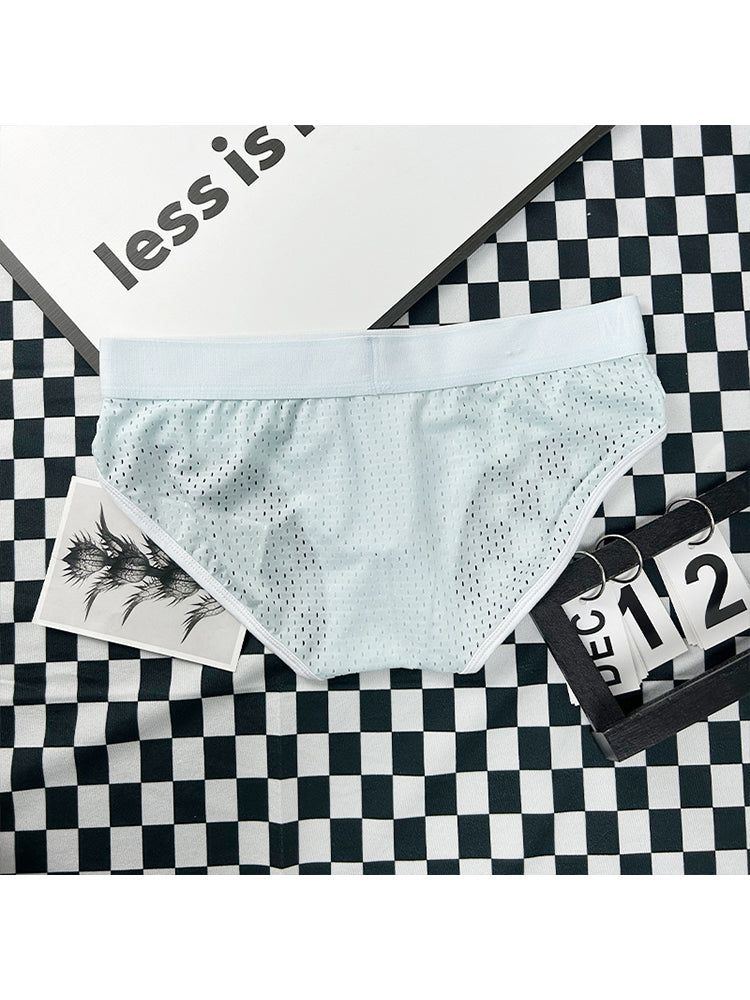 2 Pack Men's Mesh Loose Fit Sport Low-Rise Briefs