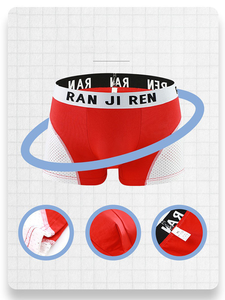 3 Pack Men's Minimalist Cool-Touch Cotton Trunks