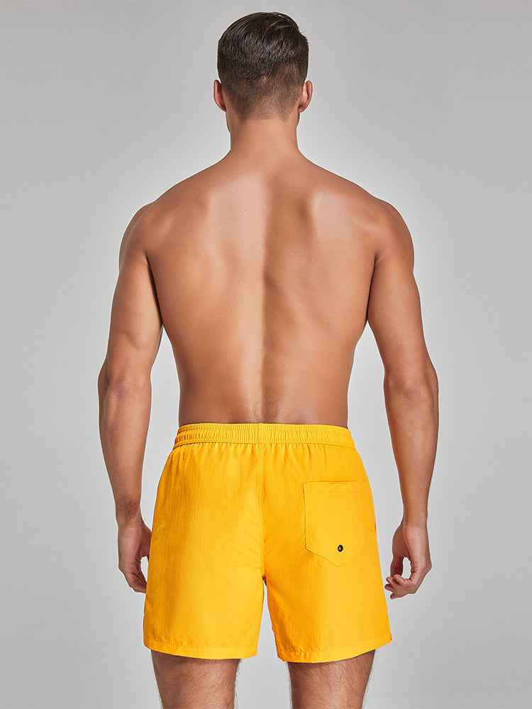 Men's Solid Breathable Beach Shorts Boxer