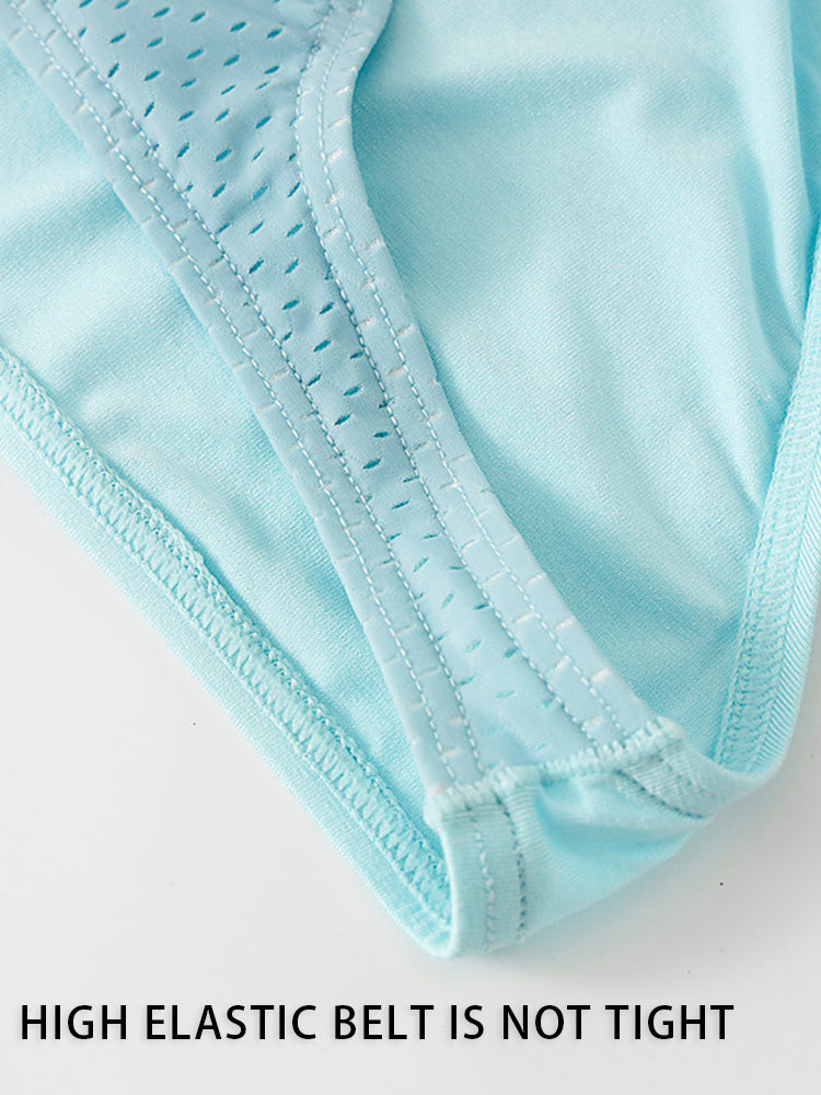 3 Pack Men's Mesh Sexy Low Waist Big Pouch Briefs