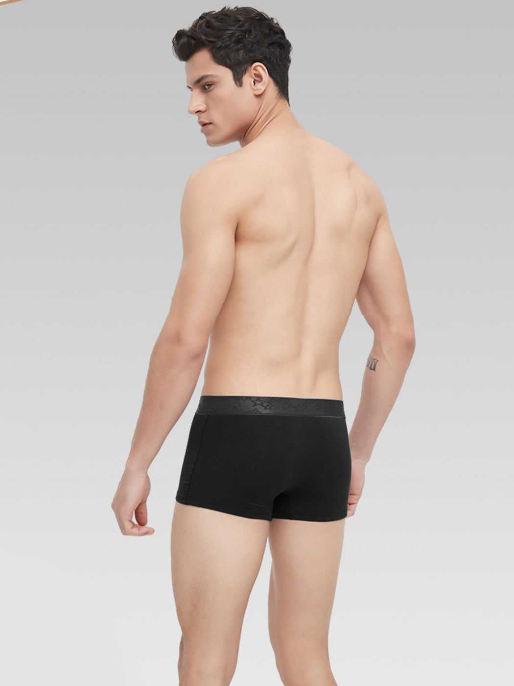 3 Pack Men's U Pouch Contour Patchline Trunks