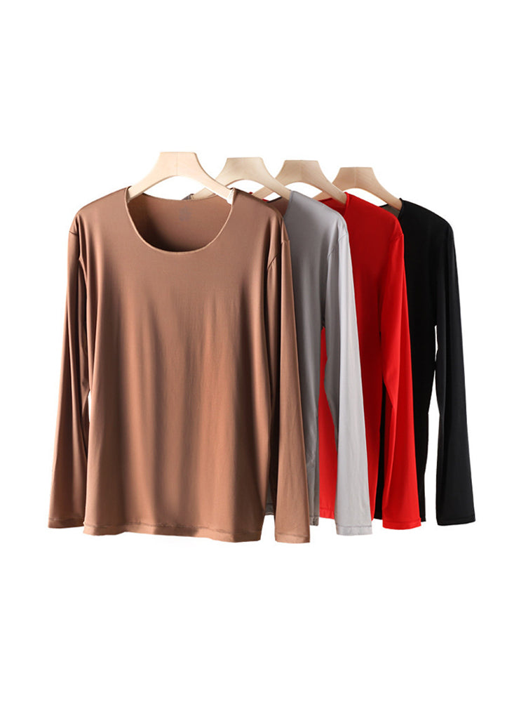 Men's Skin-Friendly Ultra-Thin High-Elastic Anti-Static Thermal Base Layer Tops & Bottoms