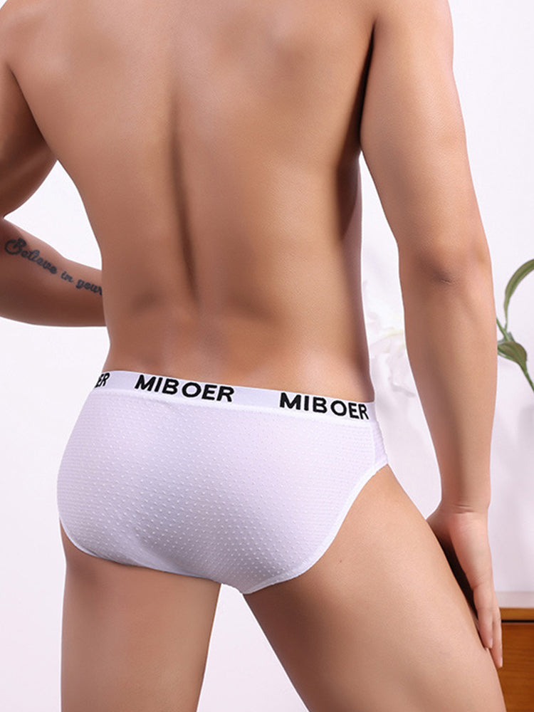 2 Pack Men's U-Pouch V-Front Low-Rise Briefs