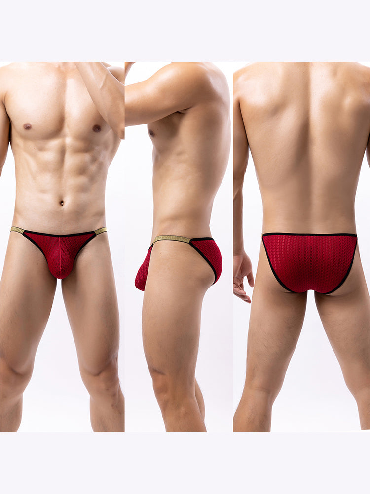 3 Pack Men's Sexy Low-Rise Hip-Lifting Briefs