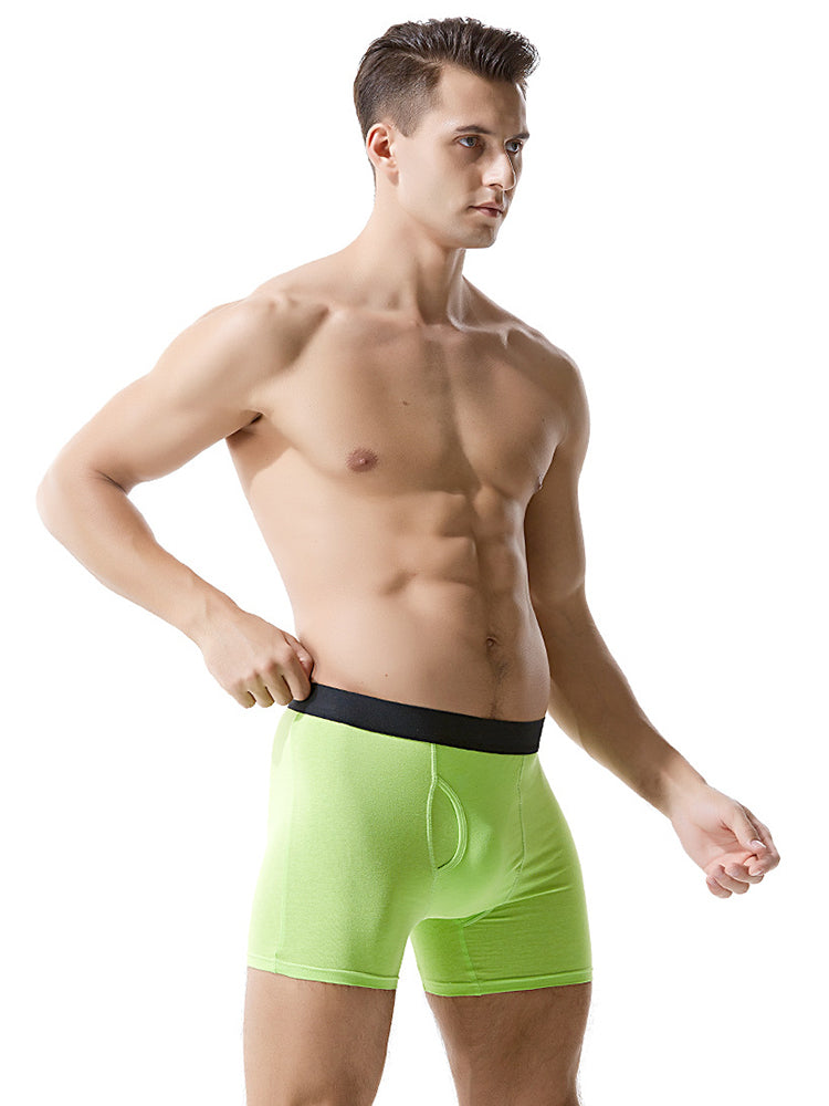 Men's Cotton Long-Length Anti-Chafing Boxers Briefs & Midway Briefs